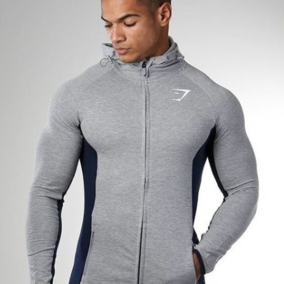 Gymshark's Pioneer Zip Grey Hoodie that makes you look tapered af Size M - Picture 1 of 8